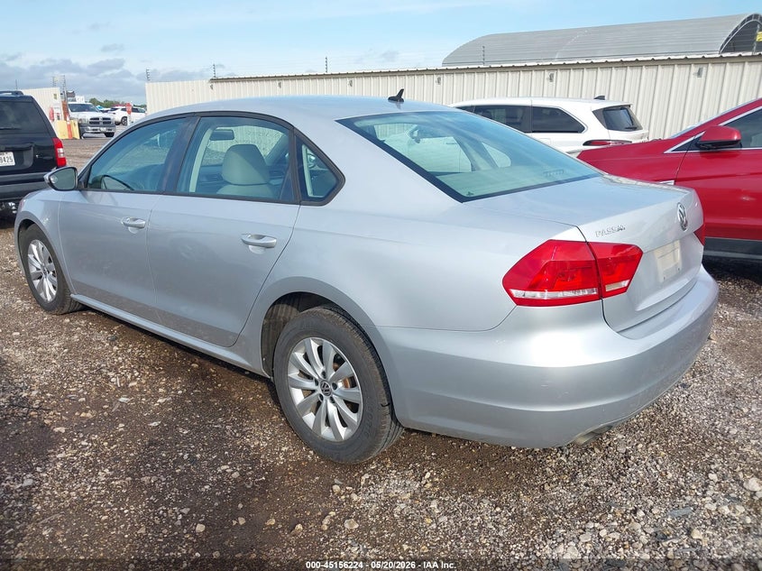 2012 VOLKSWAGEN PASSAT SEDAN 2.5L I-5 DOHC, VVT, 170HP