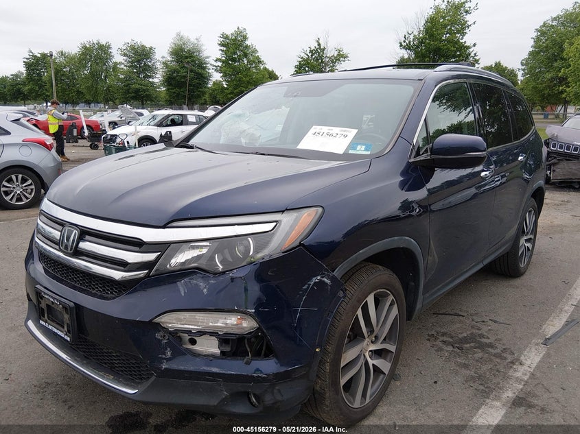 Vin: 5fnyf6h07jb000153, lot: 45653943, honda pilot elite 20182