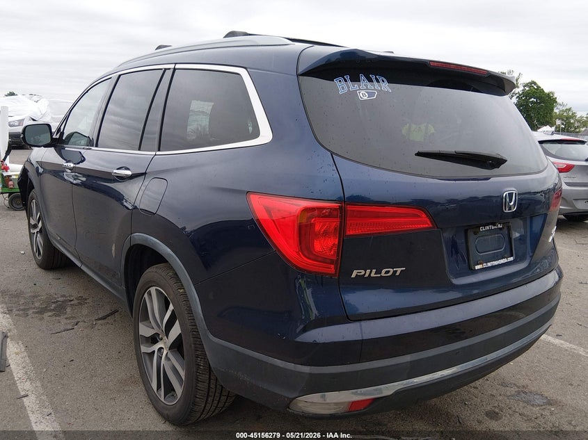 Vin: 5fnyf6h07jb000153, lot: 45653943, honda pilot elite 20183