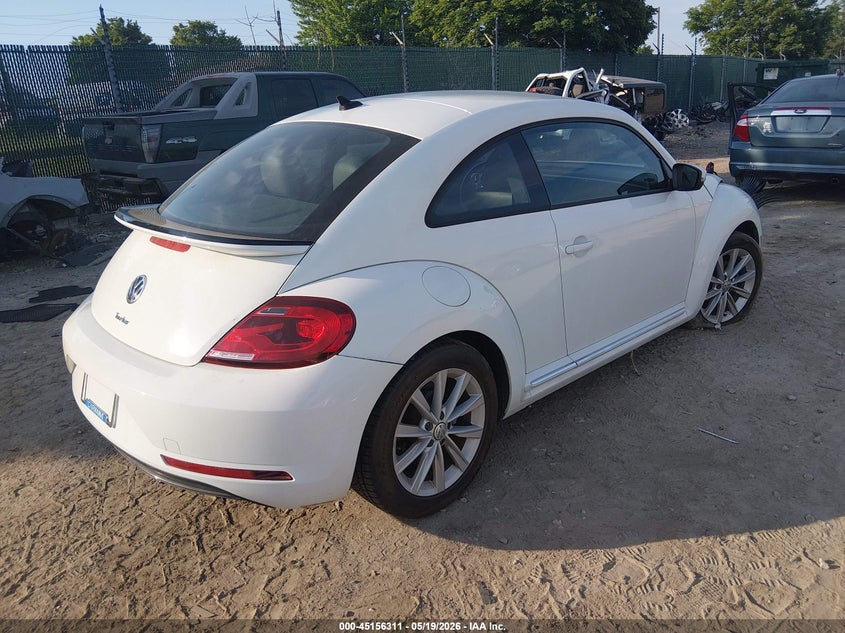 Vin: 3vwfd7at1jm703117, lot: 45653975, volkswagen beetle 2.0t coast/2.0t s 20184