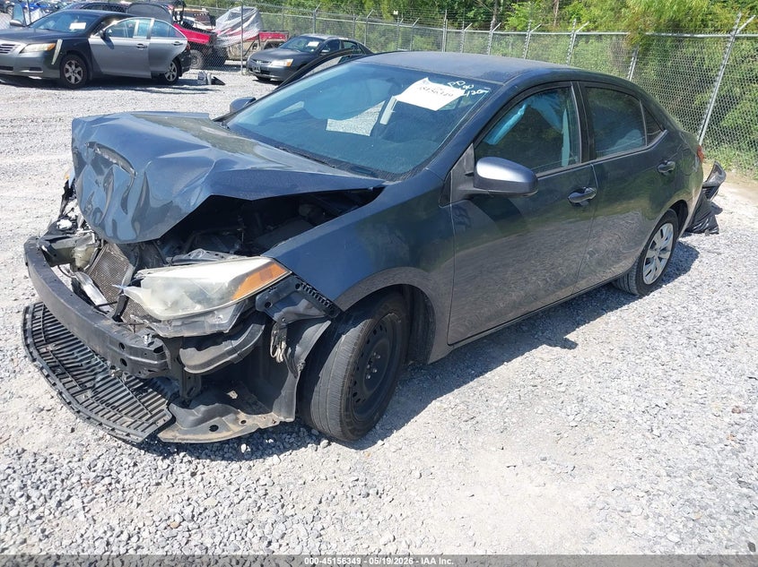 2016 TOYOTA COROLLA SEDAN 1.8L I-4 DOHC, VVT, 132HP