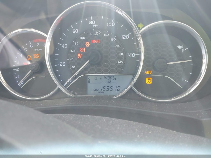 2016 TOYOTA COROLLA SEDAN 1.8L I-4 DOHC, VVT, 132HP