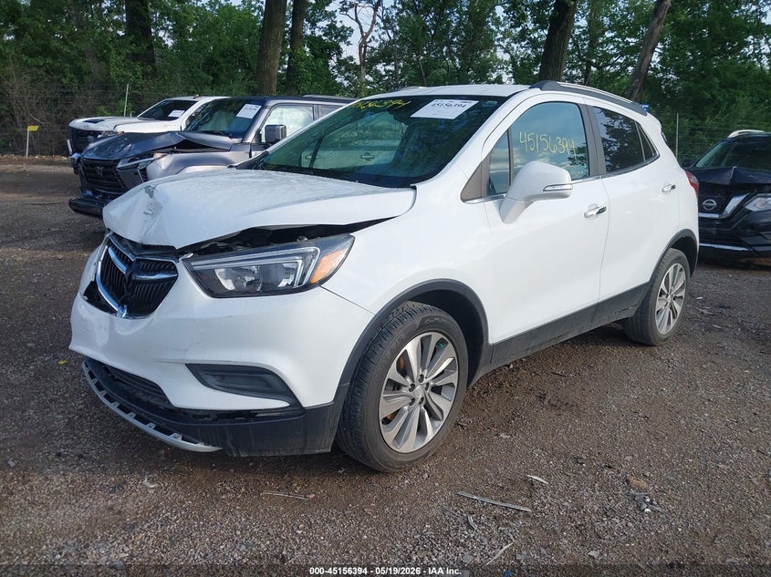Vin: kl4cjasb3kb701373, lot: 45654058, buick encore fwd preferred 20192