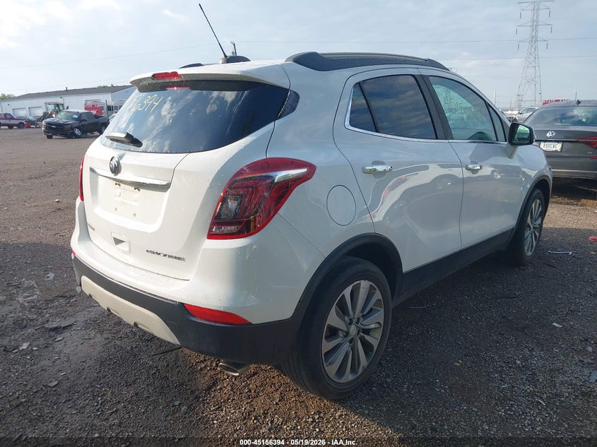 Vin: kl4cjasb3kb701373, lot: 45654058, buick encore fwd preferred 20194