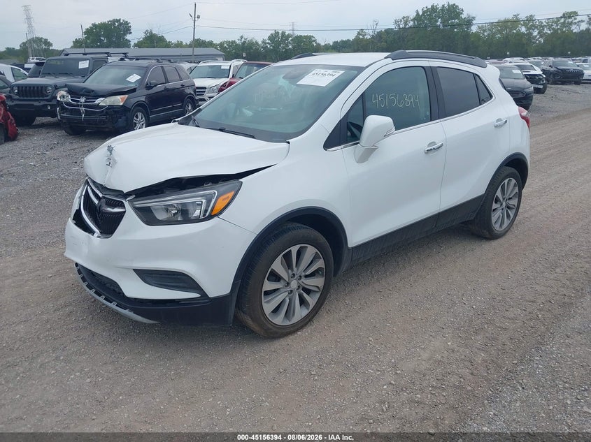 Vin: kl4cjasb3kb701373, lot: 45654058, buick encore fwd preferred 20192