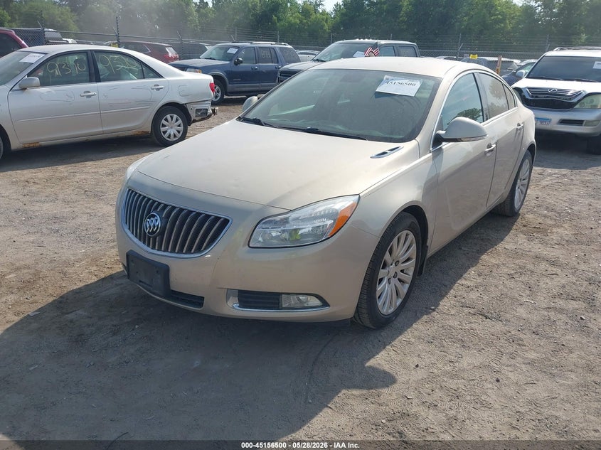 2012 Buick Regal 2.4 Premium 1 gold Lot 111045156500 Vin 2G4GS5EK9C9166653