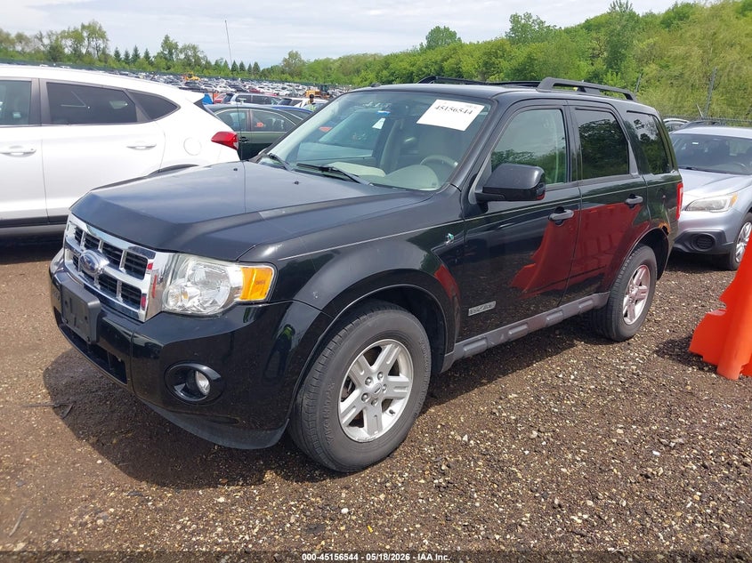 2008 Ford Escape 2.3 Hybrid Blue Lot 111045156544 Vin 1FMCU59H18KA82551