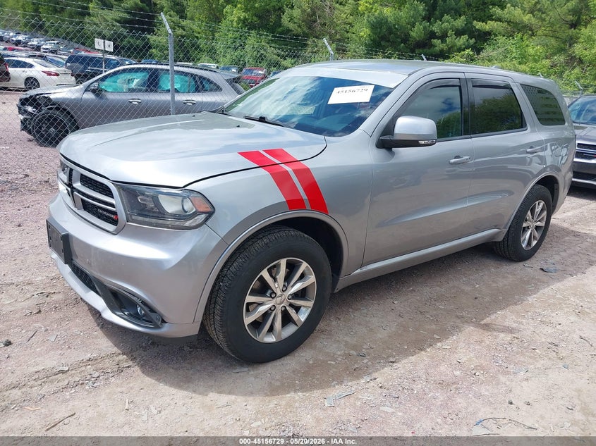 Vin: 1c4rdjdg4hc672467, lot: 45654393, dodge durango gt awd 20172
