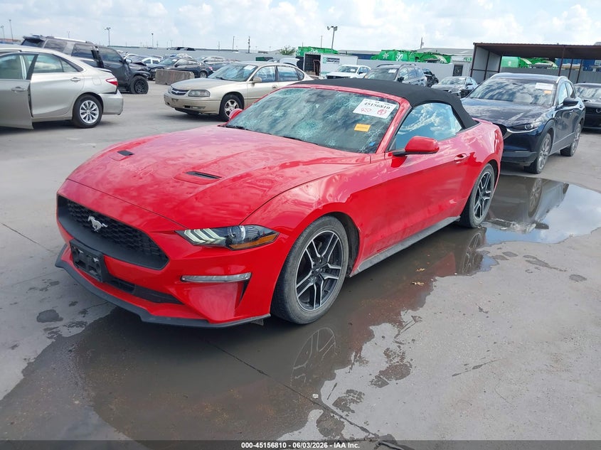 Vin: 1fatp8uh8p5110966, lot: 45654474, ford mustang ecoboost premium 20232
