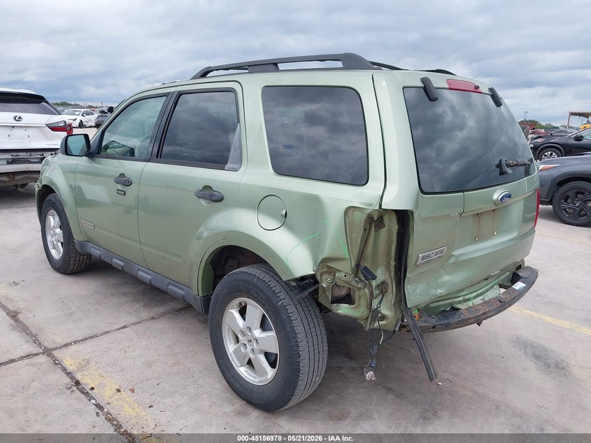 2008 Ford Escape 2.3 Xlt Green Lot 111045156978 Vin 1FMCU03Z98KB91263