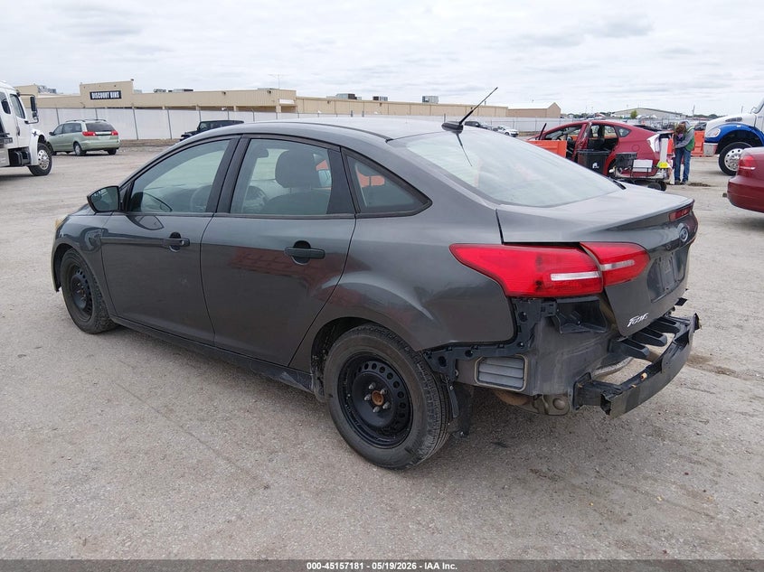 Vin: 1fadp3e25hl255381, lot: 45654845, ford focus s 20173