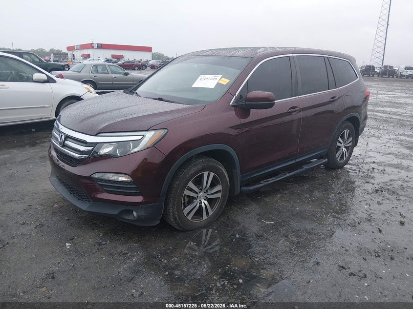 Vin: 5fnyf5h5xhb038377, lot: 45654889, honda pilot ex-l 20172