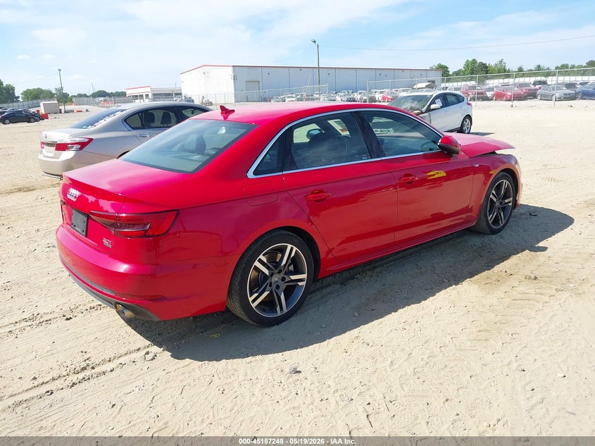 Vin: waupnaf40hn068603, lot: 45654912, audi a4 2.0t premium 20174