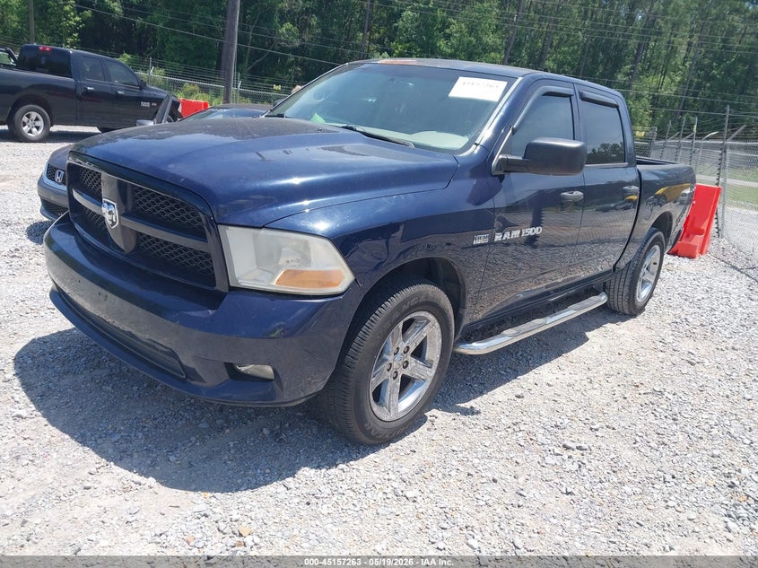 2012 Ram 1500 5.7 Ram St blue Lot 111045157263 Vin 1C6RD6KT9CS182156
