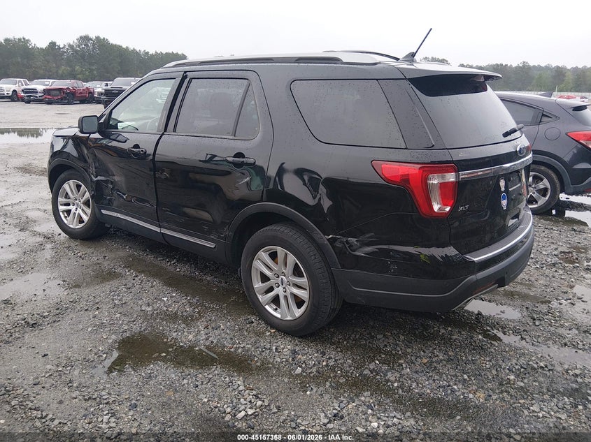 Vin: 1fm5k8d87jgb82797, lot: 45655032, ford explorer xlt 20183