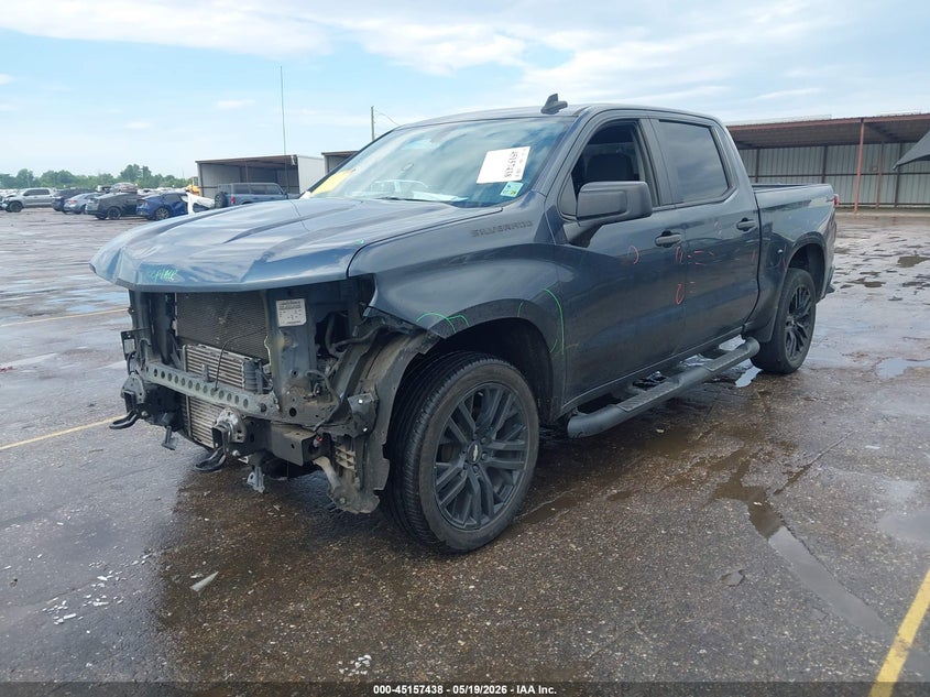 VIN 3GCPWBEK3LG258435 2020 CHEVROLET SILVERADO 1500 2WD  SHORT BED CUSTOM