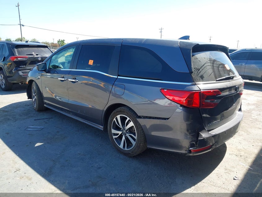 Vin: 5fnrl6h8xmb025166, lot: 45655104, honda odyssey touring 20213