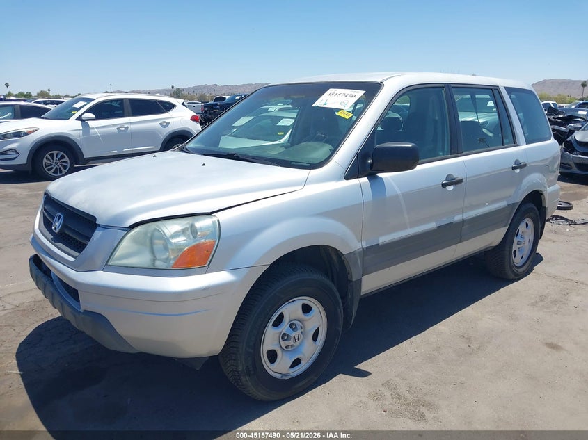 2005 Honda Pilot Lx 2HKYF18135H560576 photo 1
