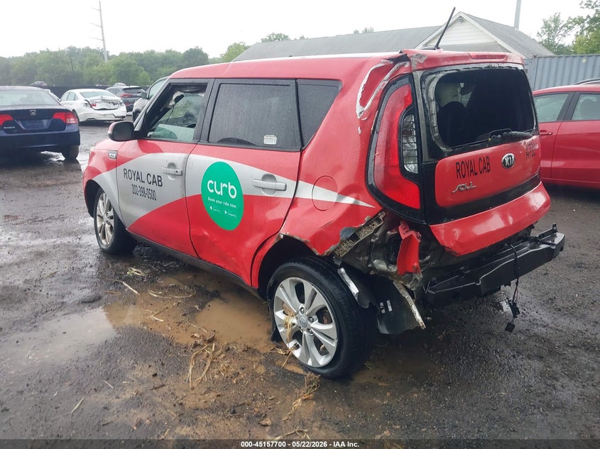 Vin: kndjp3a57e7073151, lot: 45655364, kia soul + 20143