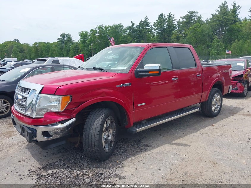 Vin: 1ftfw1et6cfa64286, lot: 45655390, ford f-150 lariat 20122