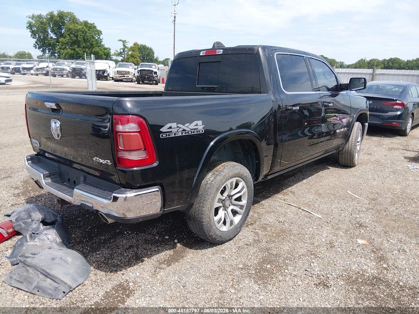Vin: 1c6srfkt1kn560096, lot: 45655461, ram 1500 longhorn  4x4 5'7 box 20194
