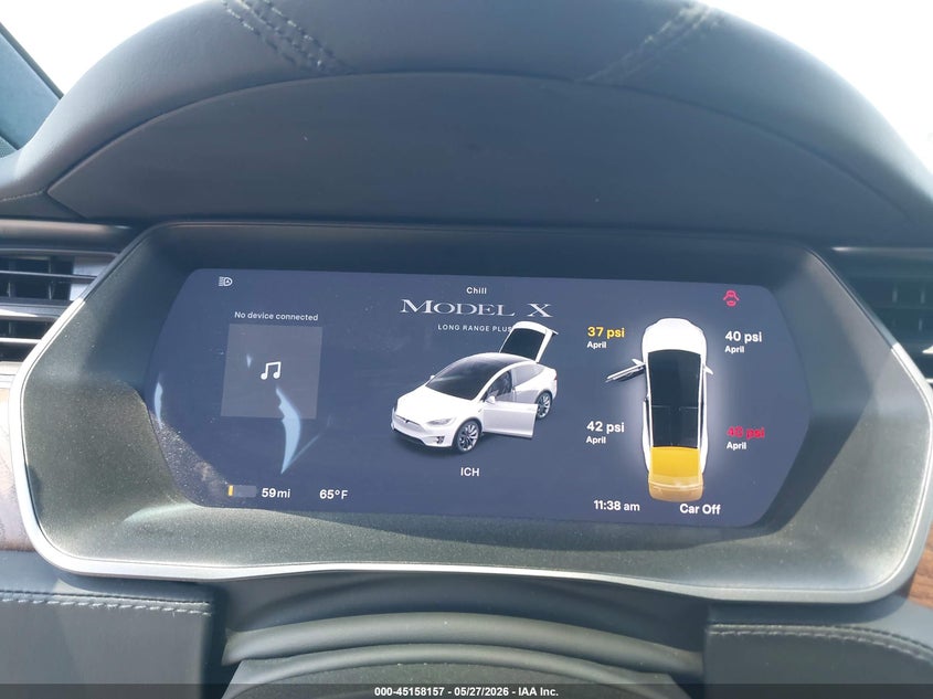 2021 Tesla Model X Long Range Dual Motor All-Wheel Drive/Long Range Plus Dual Motor All-Wheel Drive VIN: 5YJXCBE2XMF323703 Lot: 45158157