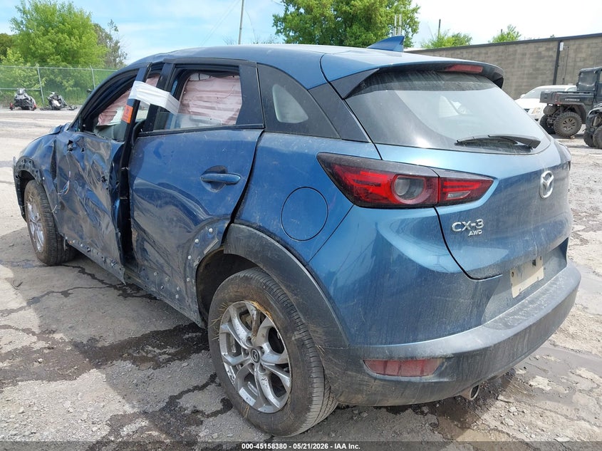 Vin: jm1dkfb74m1507959, lot: 45656044, mazda cx-3 sport 20213