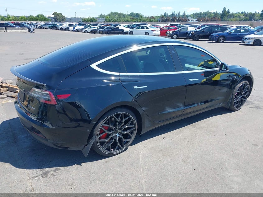 Vin: 5yj3e1ec3lf603327, lot: 45656169, tesla model 3 performance dual motor all-wheel drive 20204