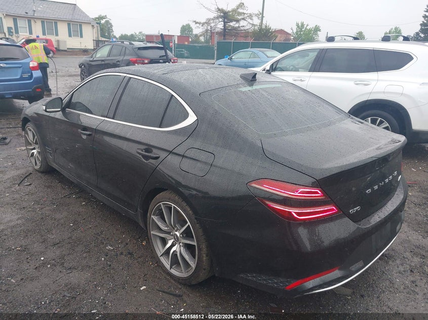 Vin: kmtg34taxnu101906, lot: 45656176, genesis g70 2.0t awd 20223