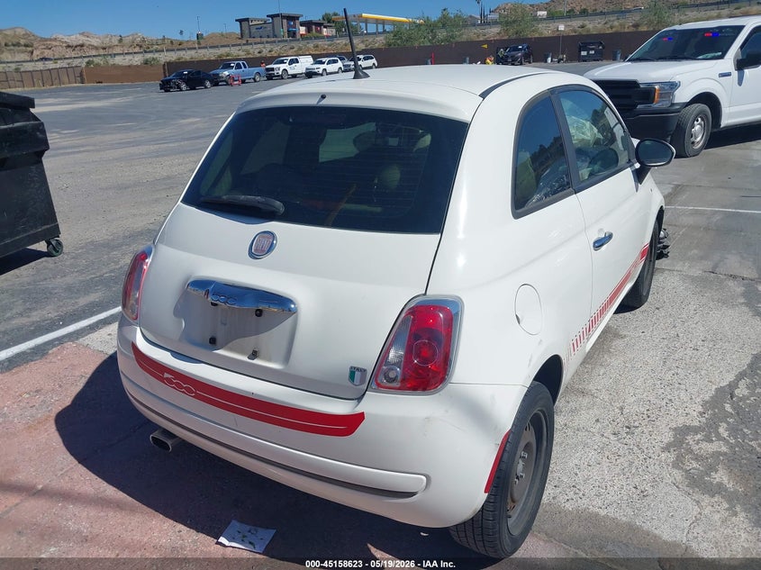 Vin: 3c3cffar4ct309266, lot: 45656288, fiat 500 pop 20124