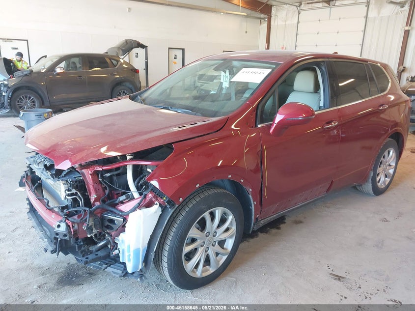 Vin: lrbfxbsa1kd141967, lot: 45656309, buick envision fwd preferred 20192