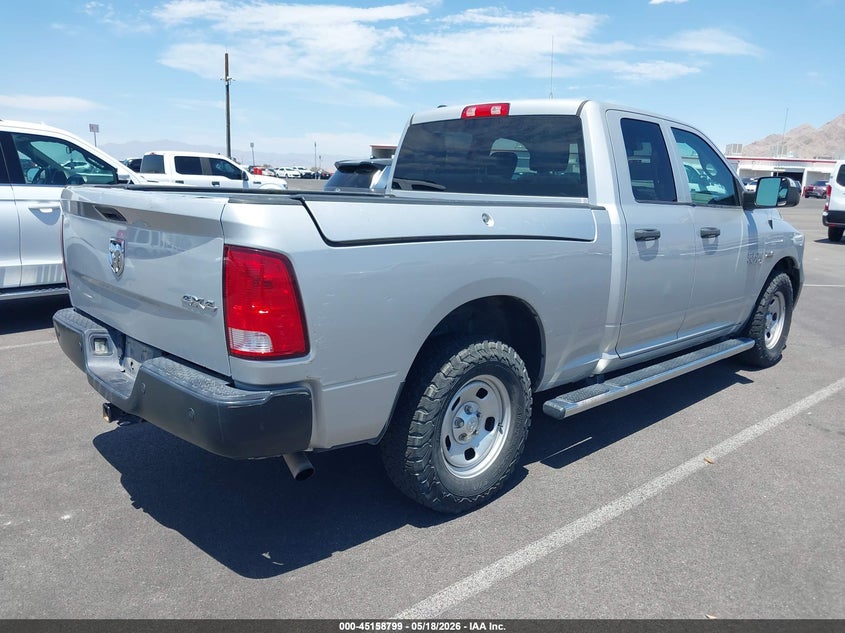 Vin: 1c6rr7ft7js312997, lot: 45656463, ram 1500 tradesman  4x4 6'4 box 20184
