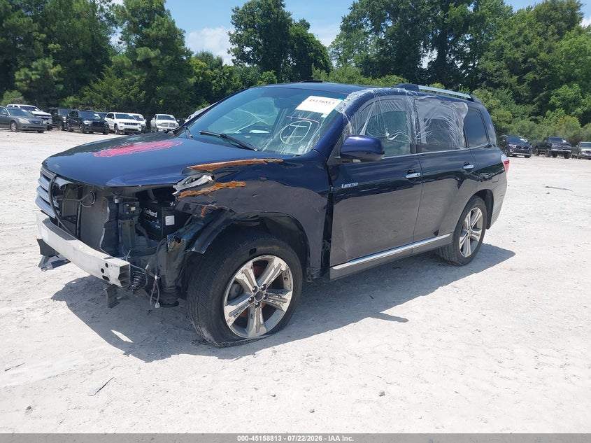 Vin: 5tdyk3eh7cs060033, lot: 45656477, toyota highlander limited v6 20122