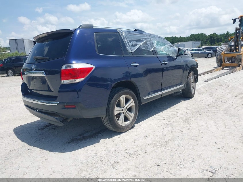 Vin: 5tdyk3eh7cs060033, lot: 45656477, toyota highlander limited v6 20124