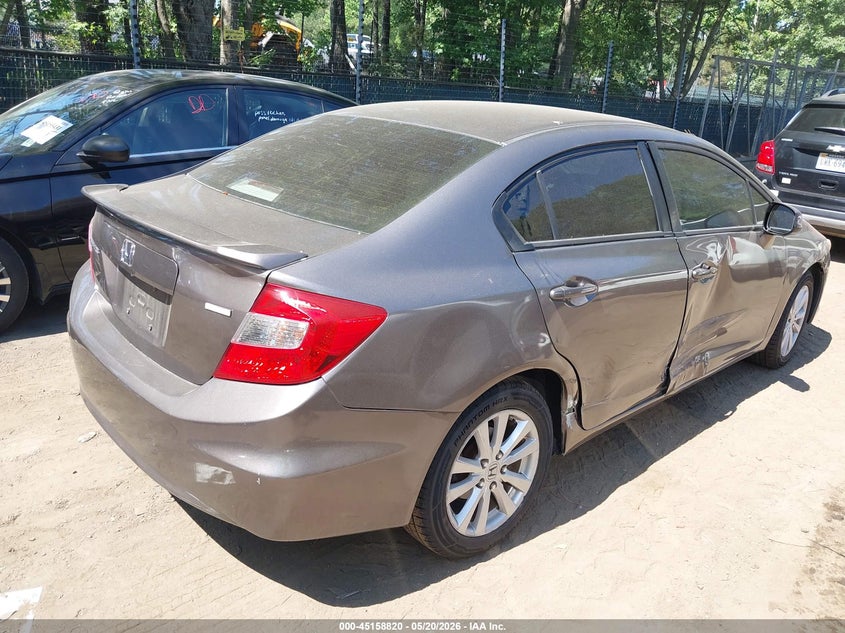 2012 HONDA CIVIC SEDAN 1.8L I-4 VVT, 140HP
