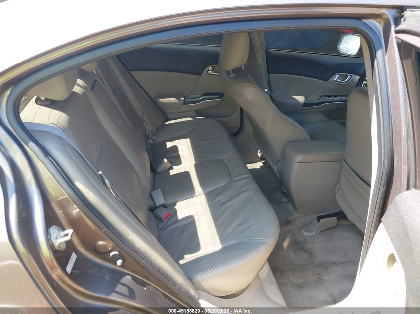 2012 Honda Civic 1.8 Ex-l Brown Lot 111045158820 Vin 2HGFB2F97CH507338