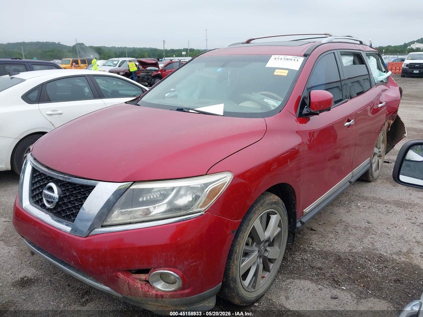 Vin: 5n1ar2mn4ec625465, lot: 45656597, nissan pathfinder platinum 20142