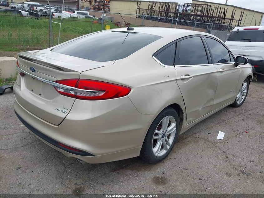 2018 FORD FUSION SEDAN 2.0L I-4 DOHC, VVT, 141HP