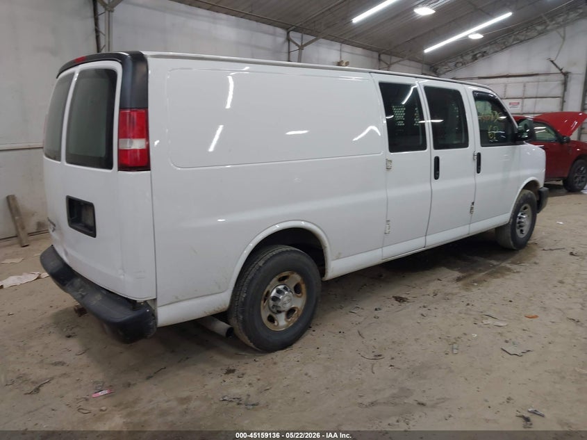 Vin: 1gcwgbff2g1138057, lot: 45656801, chevrolet express 2500 work van 20164