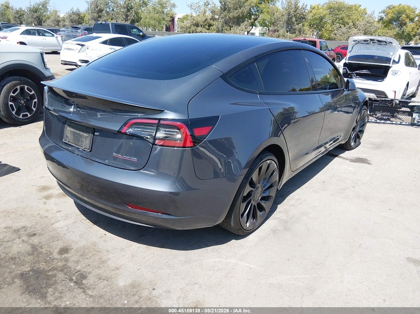 Vin: 5yj3e1ec9pf712204, lot: 45656803, tesla model 3 performance dual motor all-wheel drive 20234