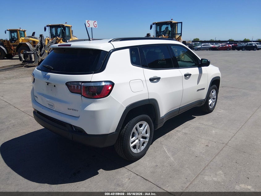 Vin: 3c4njdab3jt464883, lot: 45656853, jeep compass sport 4x4 20184