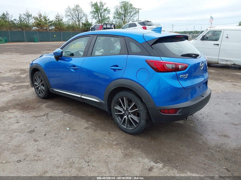 Vin: jm1dkbd73g0107133, lot: 45656888, mazda cx-3 grand touring 20163