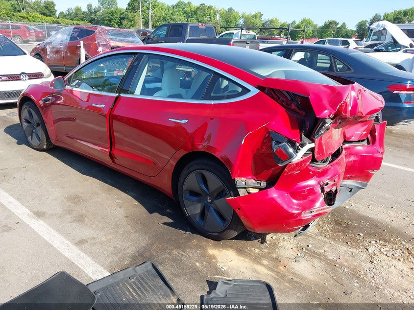 Vin: 5yj3e1eb7jf096291, lot: 45656892, tesla model 3 long range/performance 20183