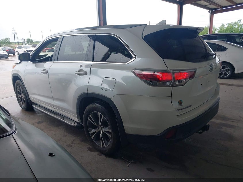 Vin: 5tdkkrfhxgs130928, lot: 45656972, toyota highlander xle v6 20163