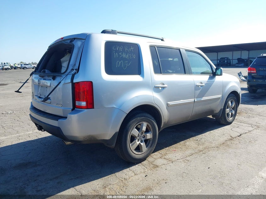 Vin: 5fnyf4h47bb037454, lot: 45657019, honda pilot ex 20114