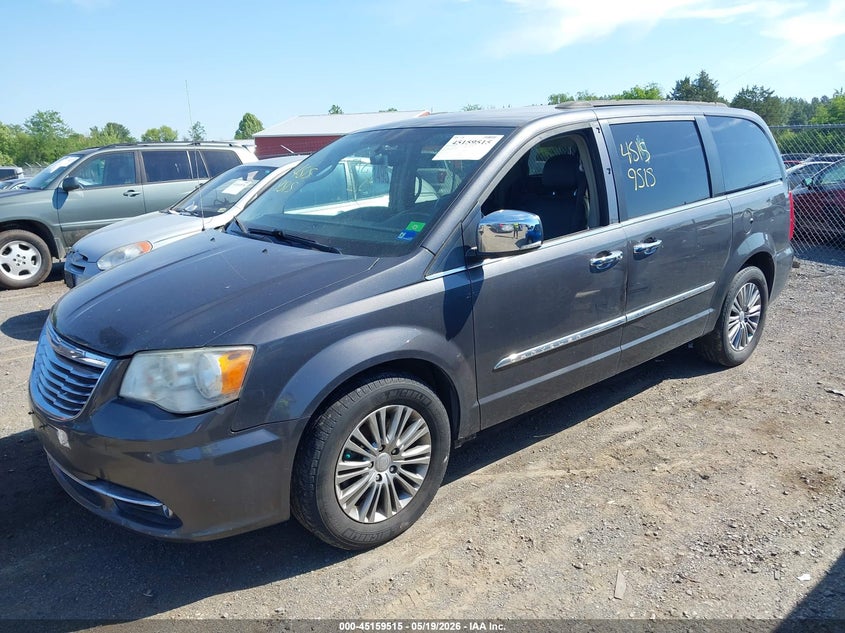 Vin: 2c4rc1cg4fr506653, lot: 45657179, chrysler town & country touring-l 20152