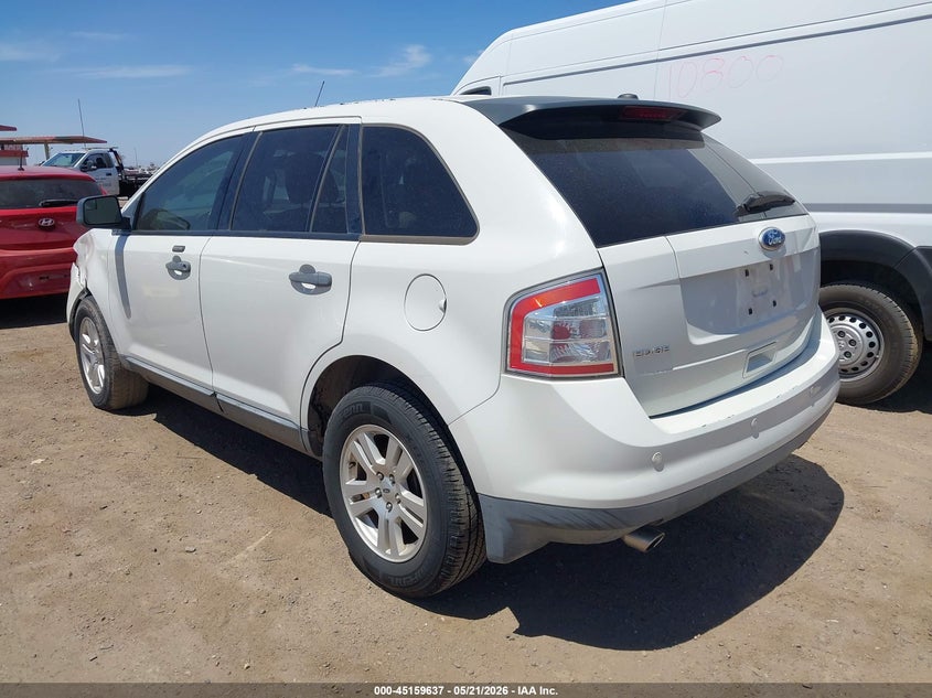 2010 Ford Edge 3.5 Se white Lot 111045159637 Vin 2FMDK3GC3ABB58955