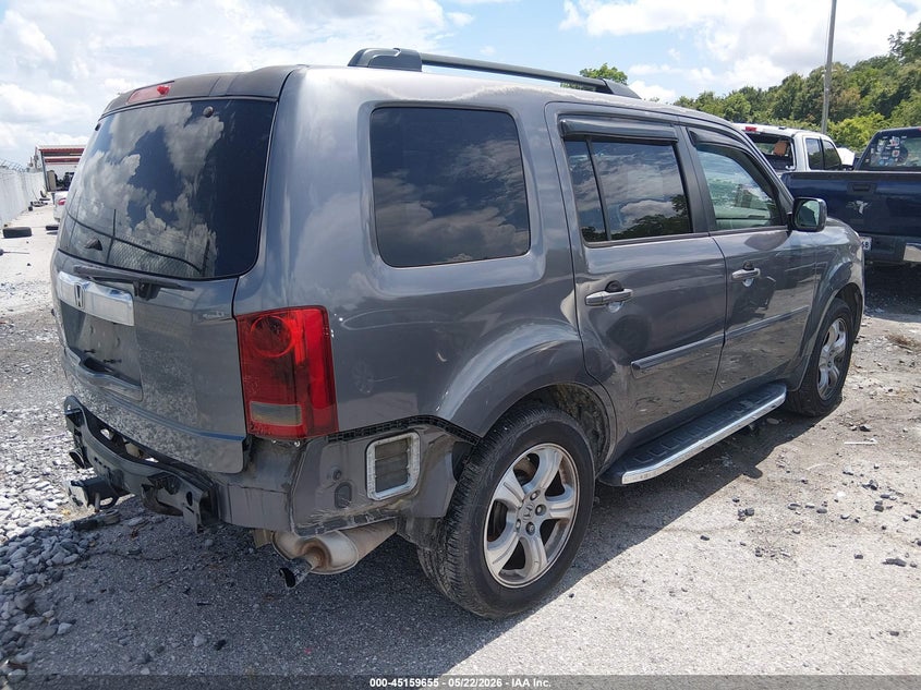 Vin: 5fnyf3h51eb025386, lot: 45657319, honda pilot ex-l 20144