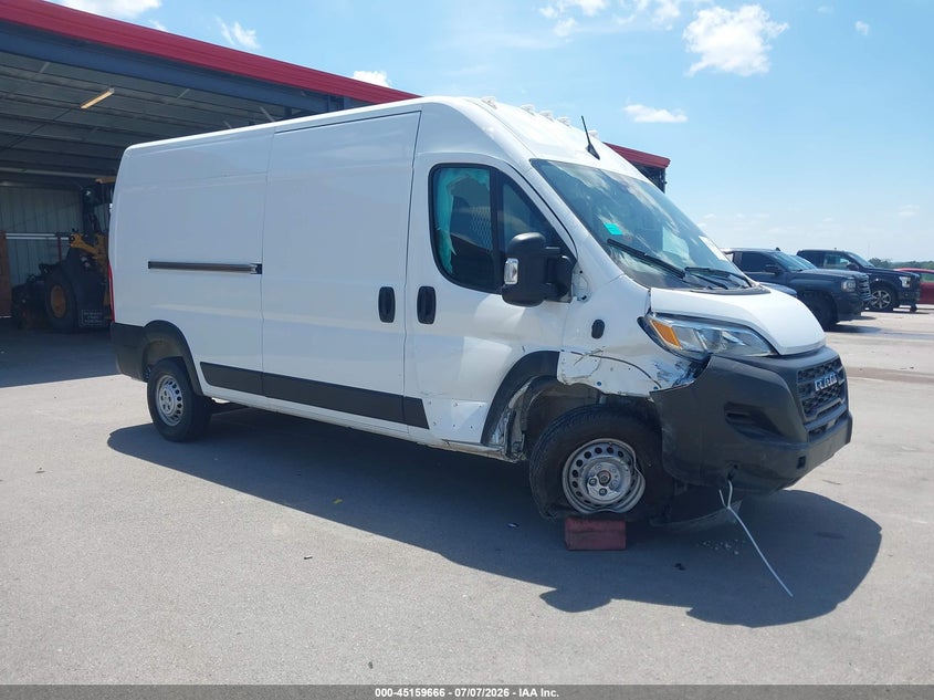 Vin: 3c6lrvdg3se549717, lot: 45657330, ram promaster 2500 tradesman high roof 159 wb w/pass seat 2025 img_1