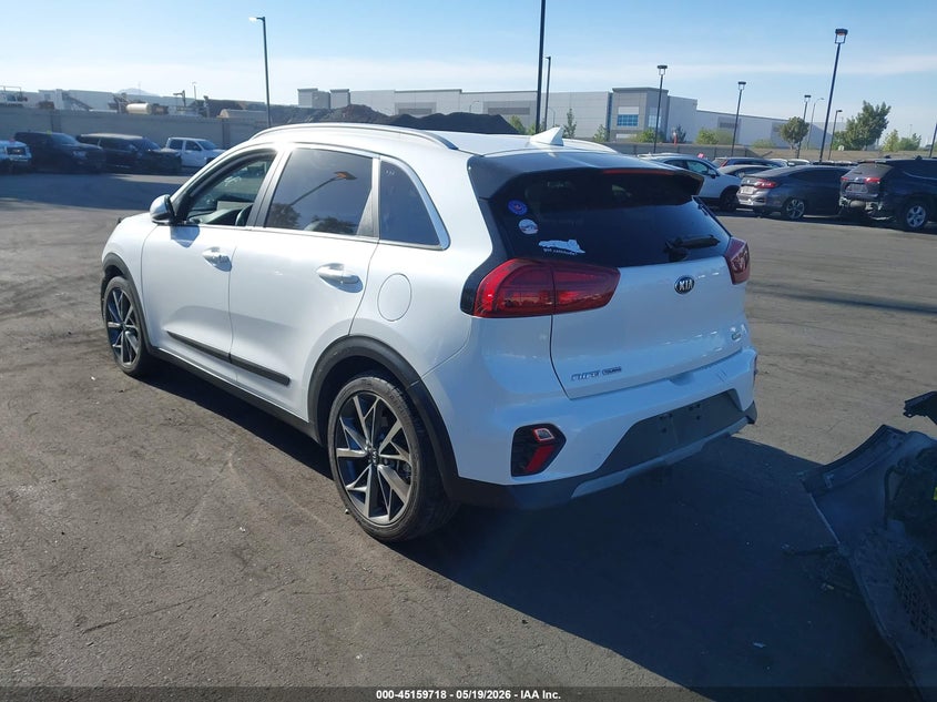 Vin: kndcc3lc9m5482245, lot: 45657382, kia niro touring 20213